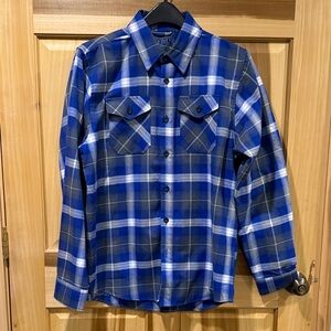 Dixxon Blue Plaid Button-Up Shirt